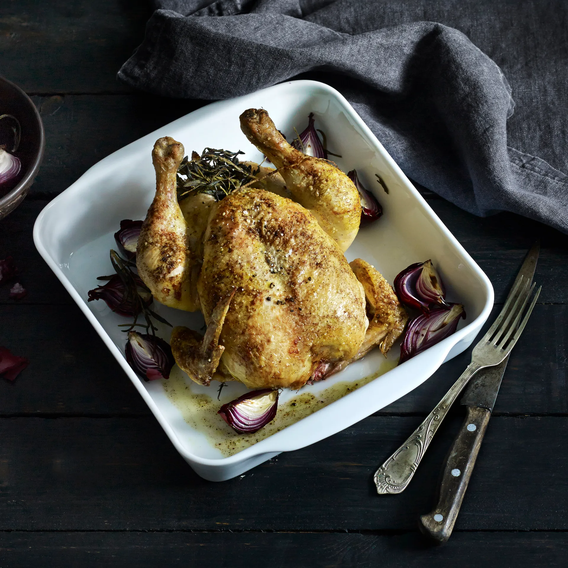 Pillivuyt kwartet bord wit, 22x22 cm Pillivuyt