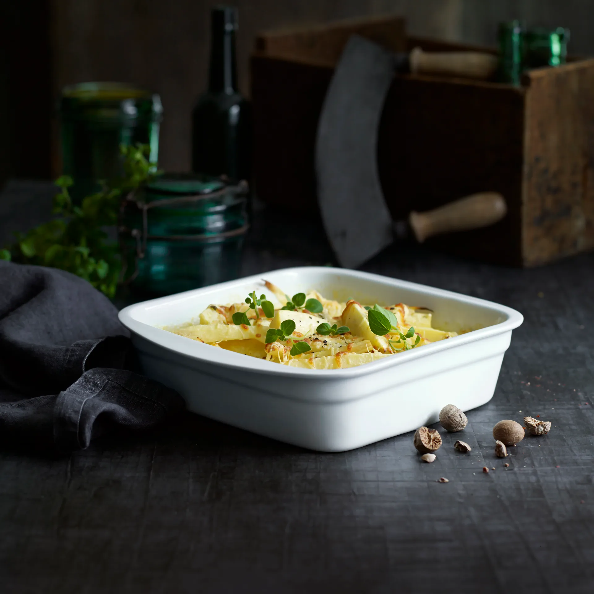 Pillivuyt lasagneplaat wit, 24x24 cm Pillivuyt