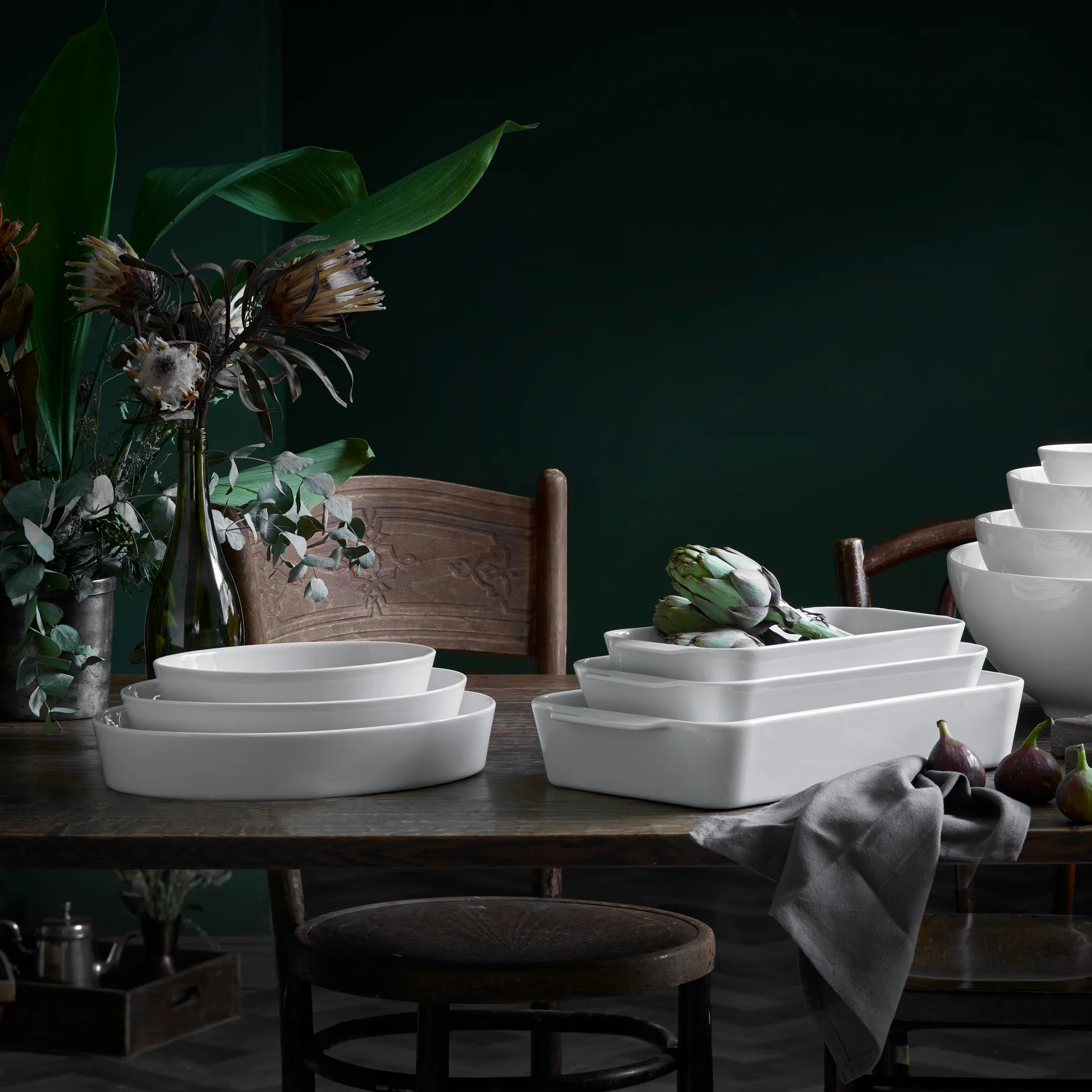 Pillivuyt plaat ovaal, Medium Pillivuyt