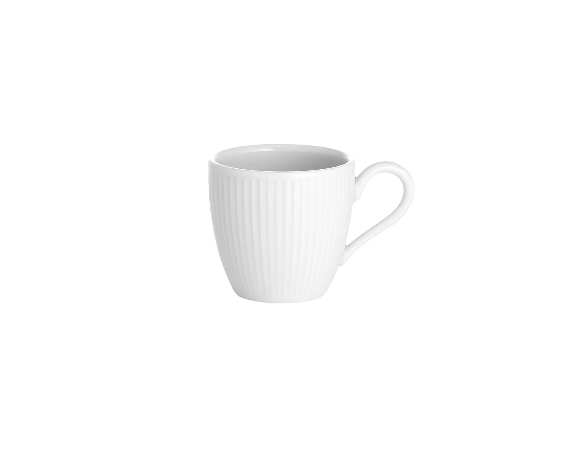 Pillivuyt Plissé espressokop 9 cl, Wit Pillivuyt