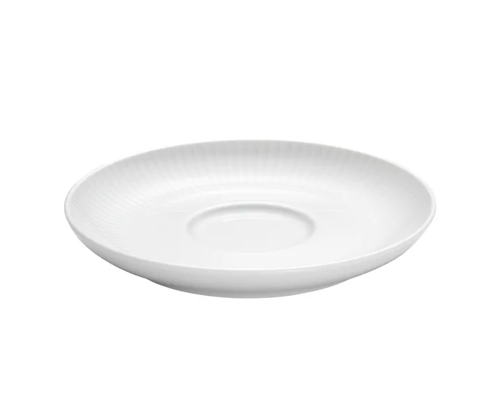 Pillivuyt Plissé schotel voor koffiekop 29 cl - Ø16,5 cm - Pillivuyt