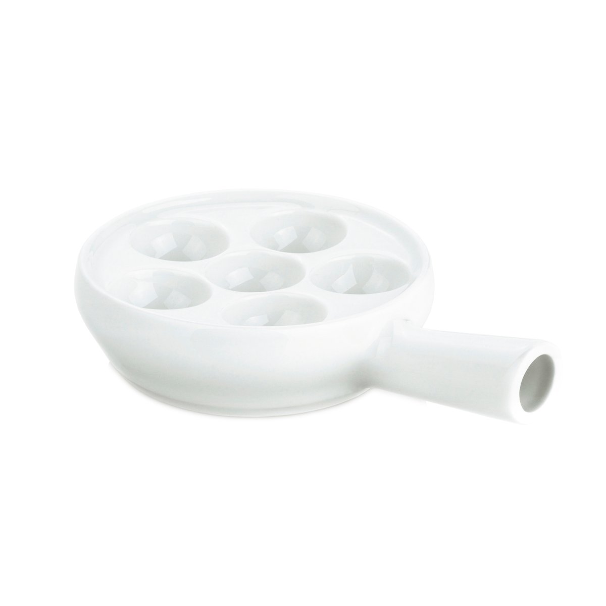 Pillivuyt slak pan met handvat Wit | Scandinavisch Interieur | Grillpannen | Wit