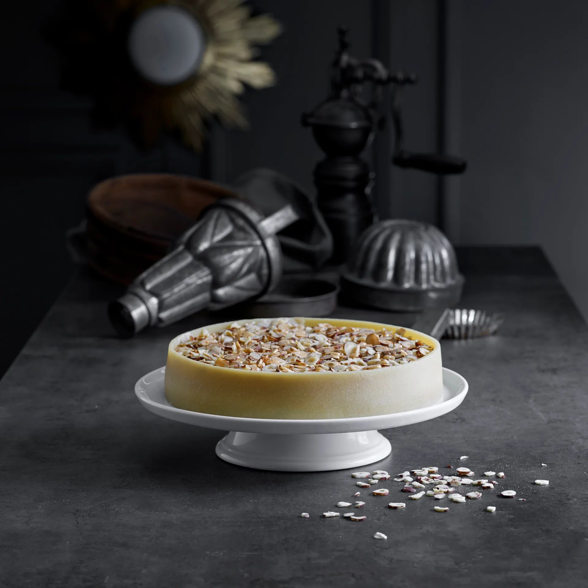 Pillivuyt taart staan doorsnee 30 cm, Wit Pillivuyt