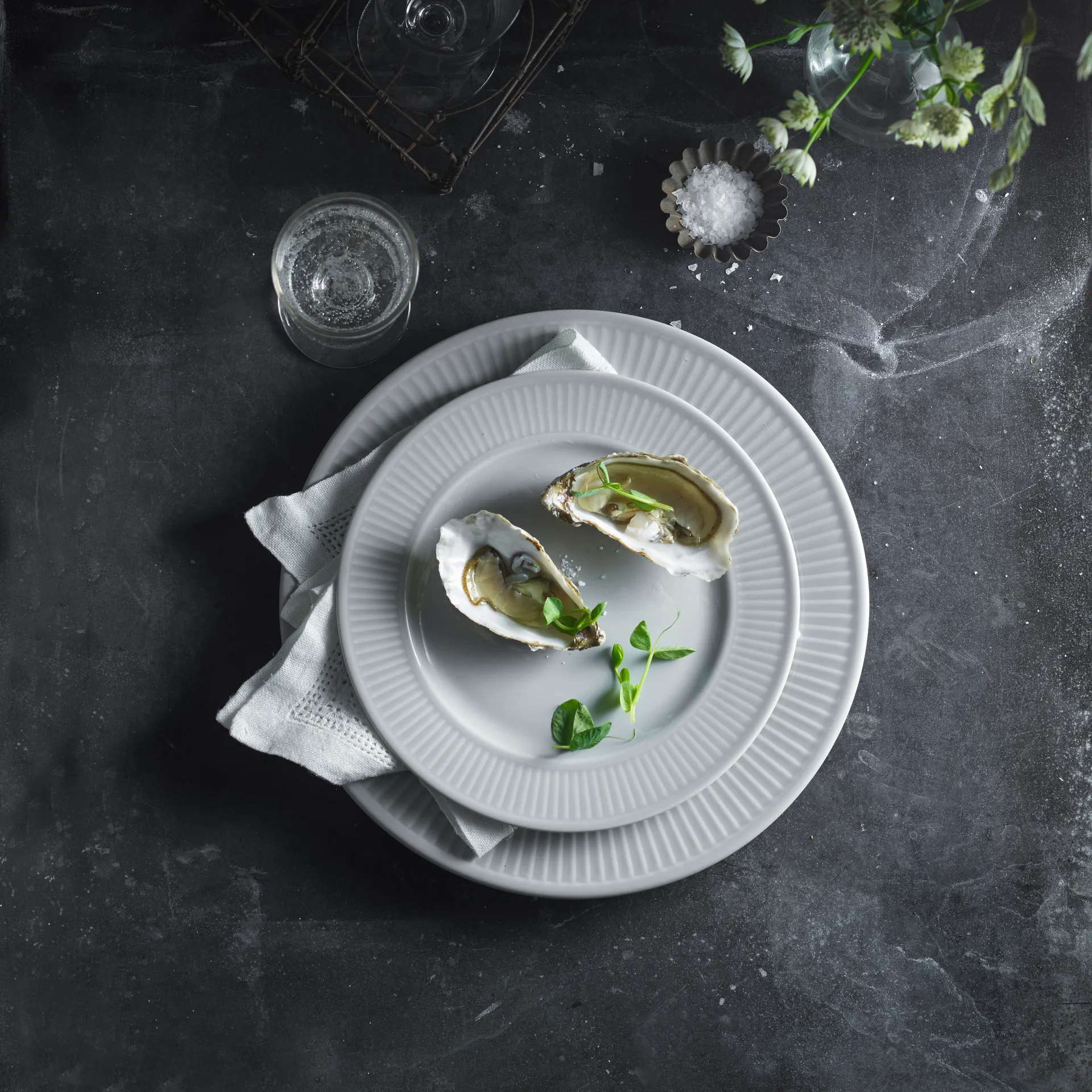 Plissé bord doorsnee 22 cm, Wit Pillivuyt