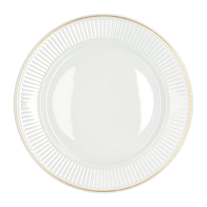 Plissé bord met gouden rand Ø22 cm - Wit - Pillivuyt