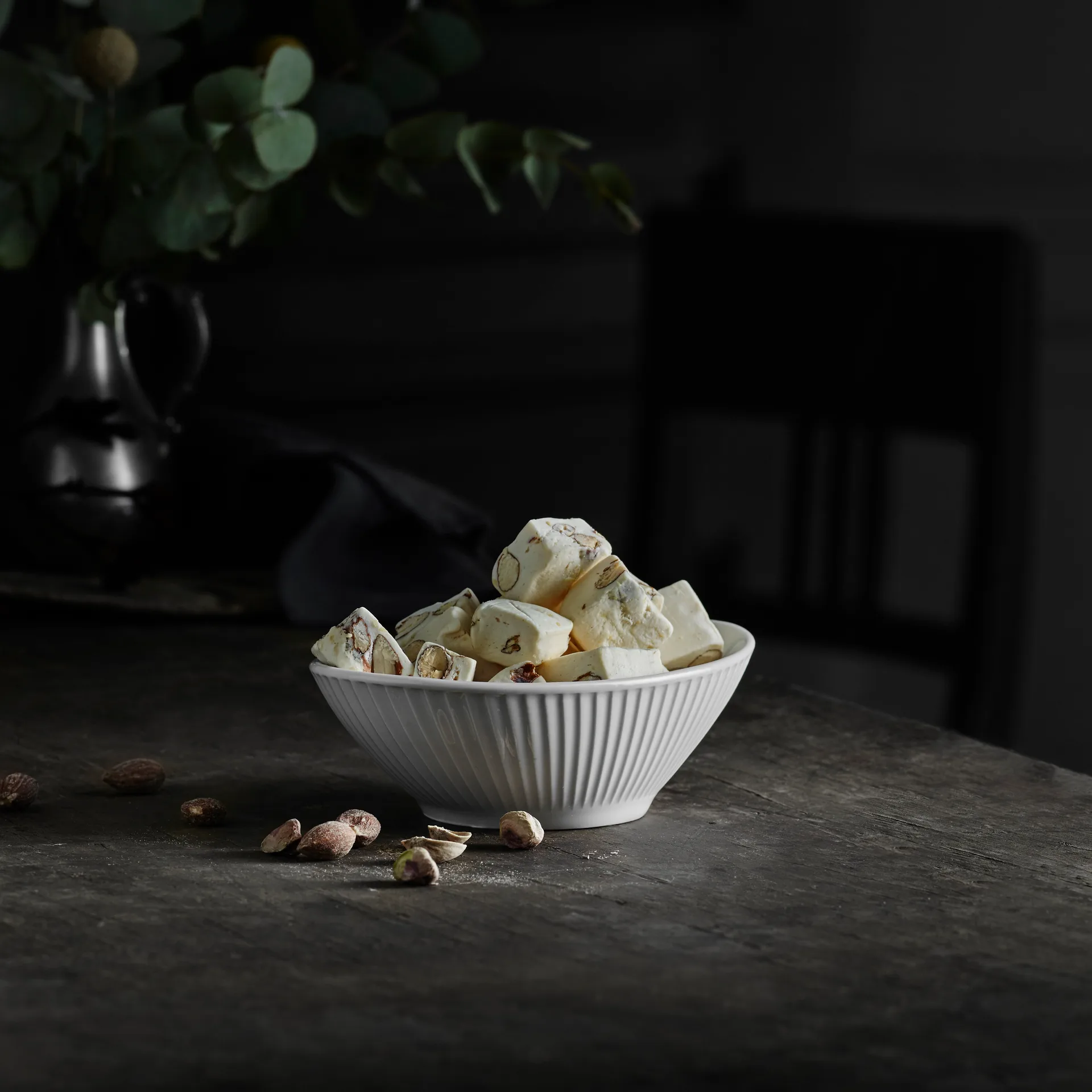 Plissé kom ovaal, Wit Pillivuyt