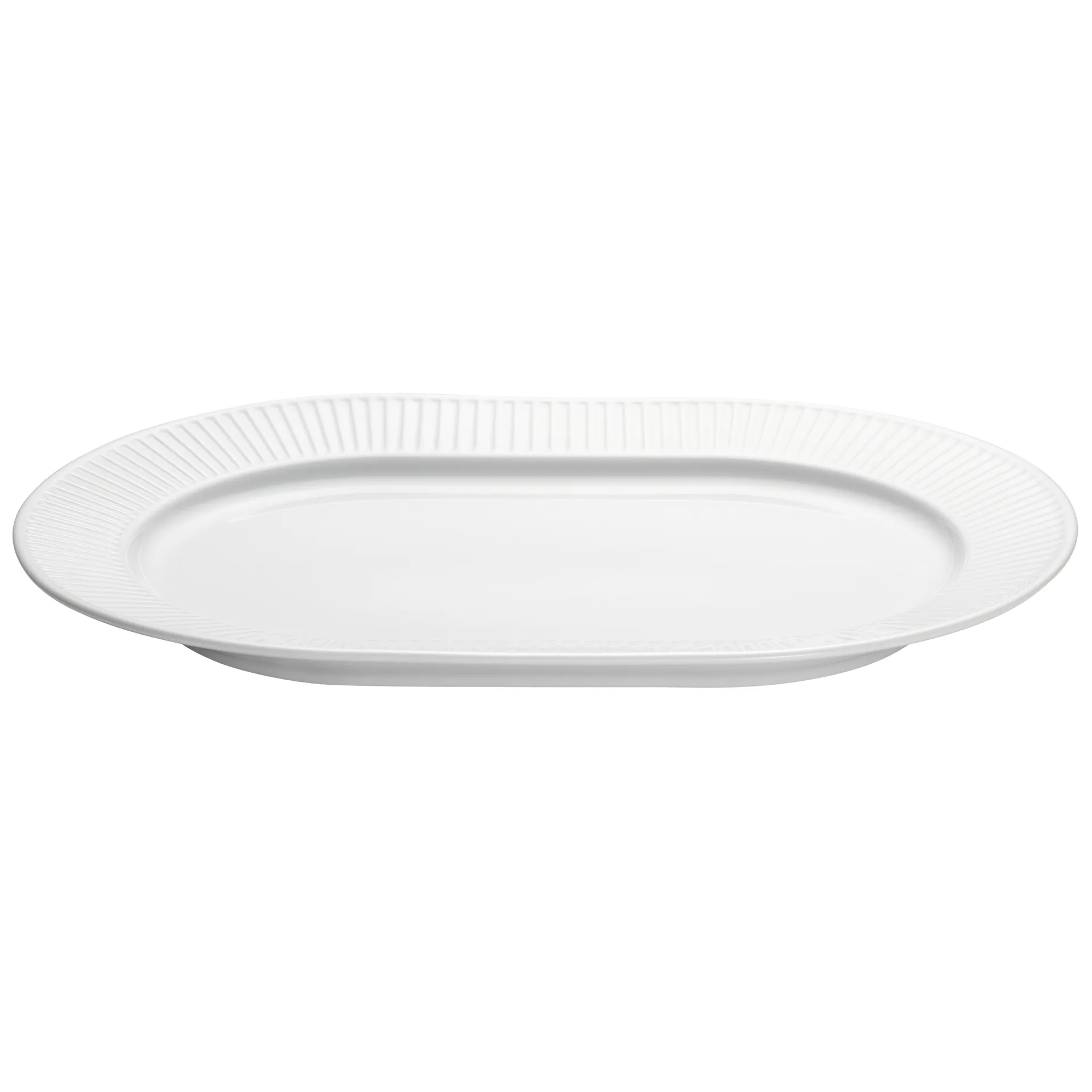 Plissé serveerbord ovaal, Wit Pillivuyt