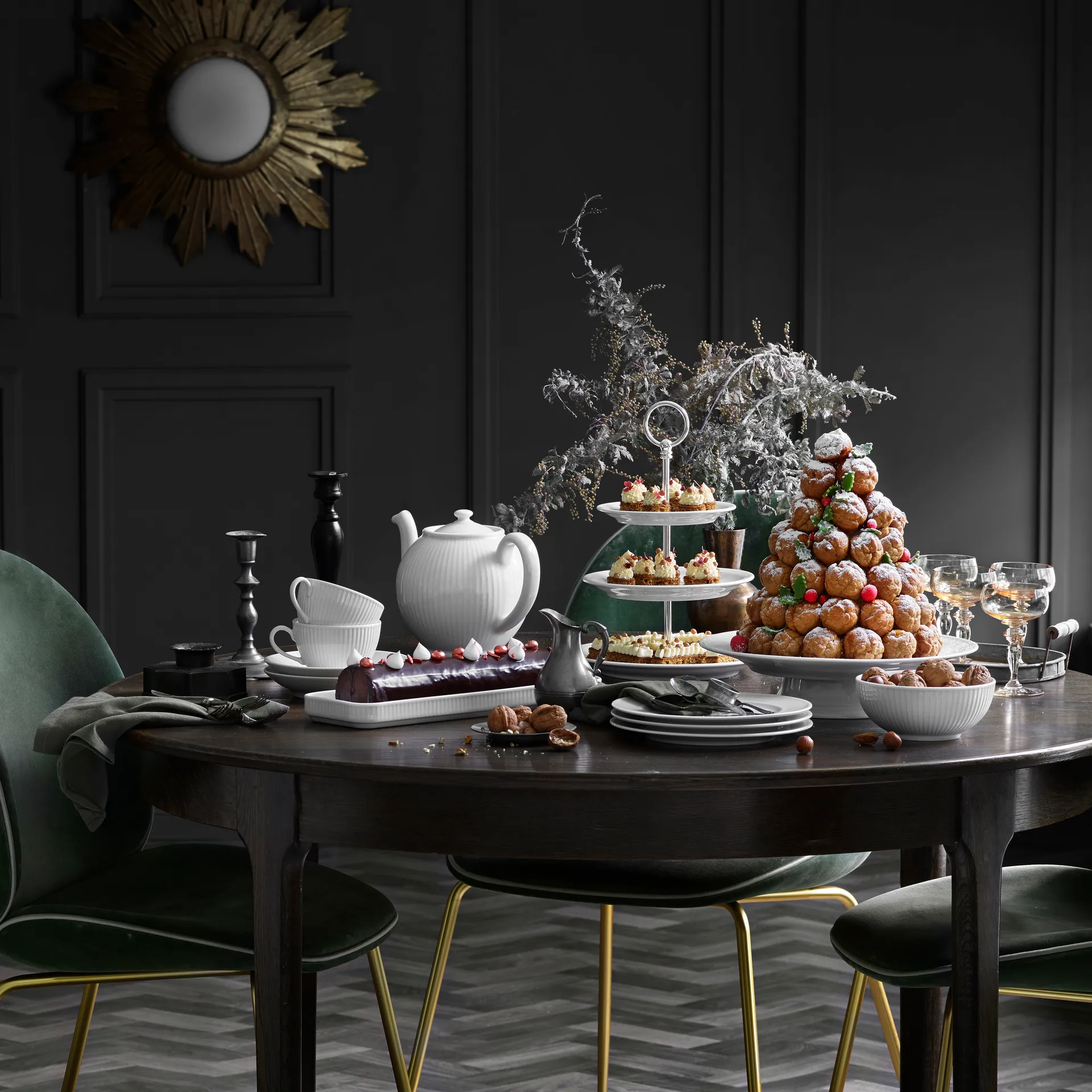 Plissé theepot 1,5 l, Wit Pillivuyt