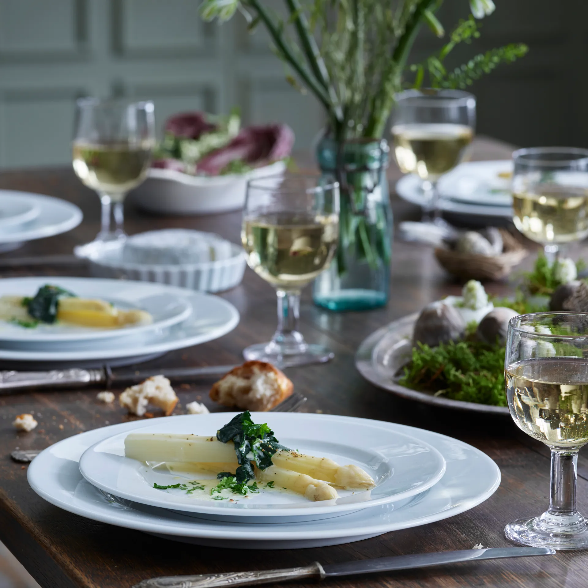 Sancerre bord doorsnee 22 cm, Wit Pillivuyt