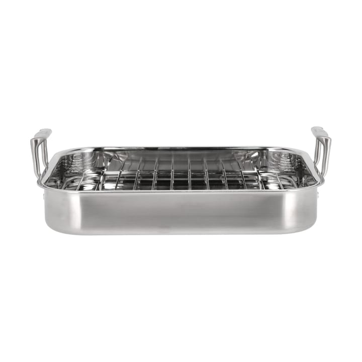 Somme ovenpan met rooster 32x26,5x5,5 cm - Roestvrij staal - Pillivuyt