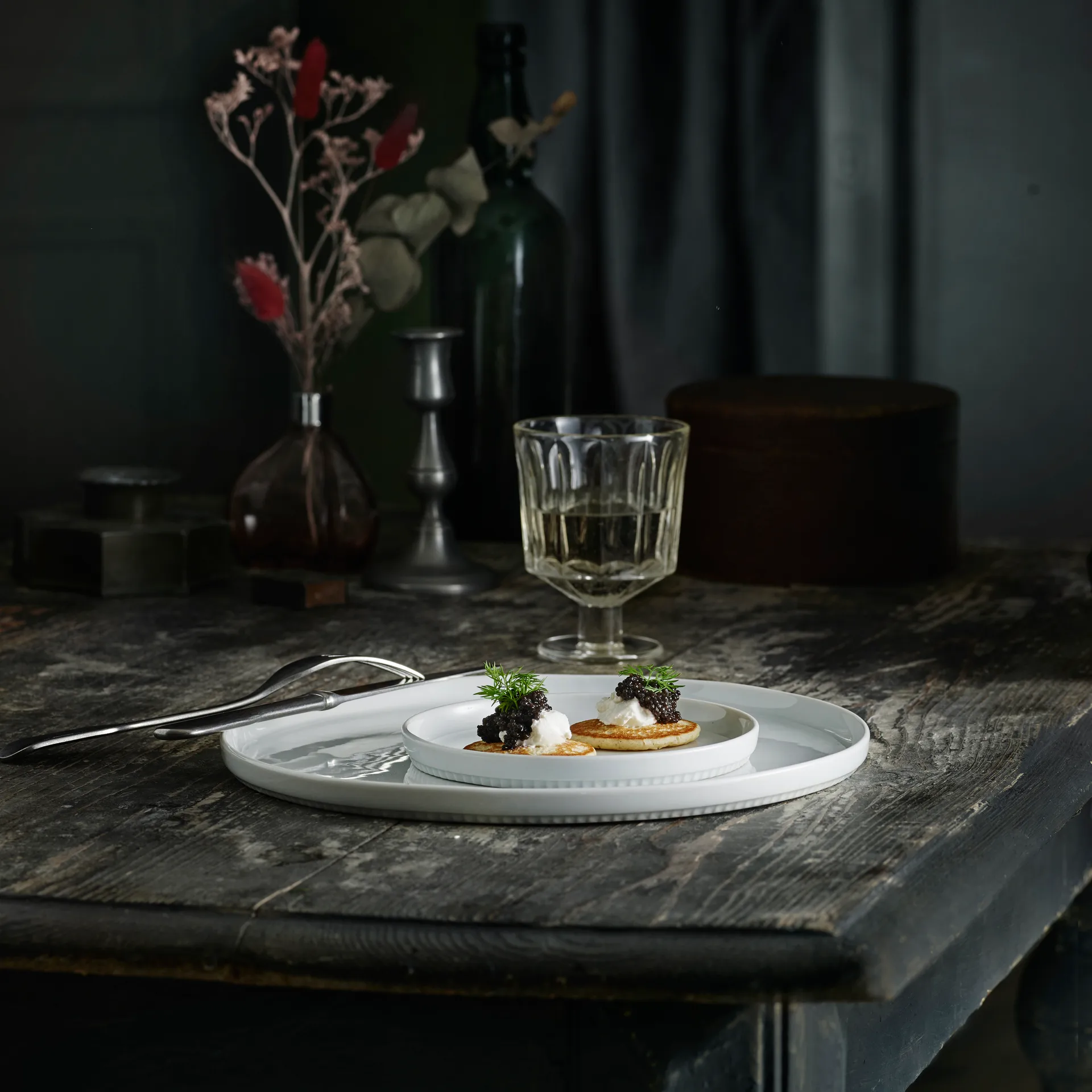 Toulouse bordje rechte rand Ø 15,5 cm, Wit Pillivuyt