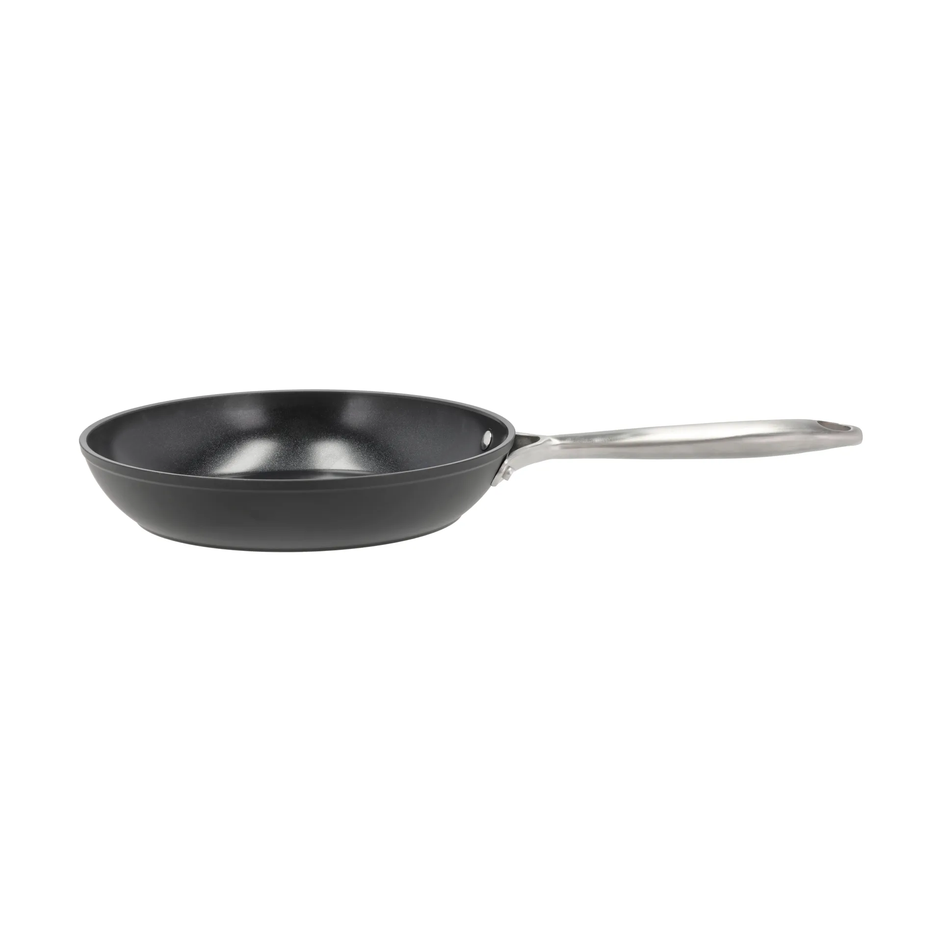 Travo koekenpan keramisch non-stick 24 cm, Zwart-aluminium Pillivuyt