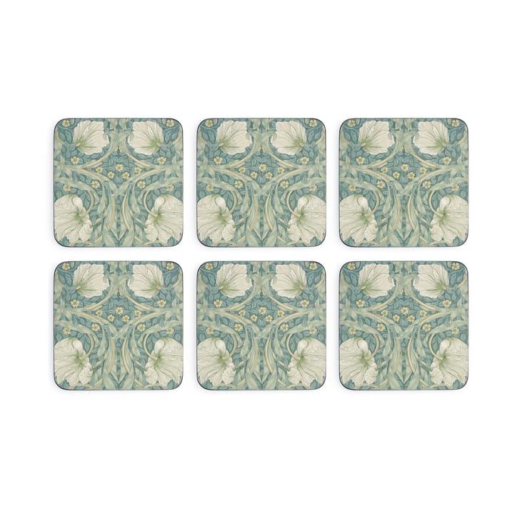 Morris & Co Pimpernel onderzetters 6-pack - Green, blue - Pimpernel