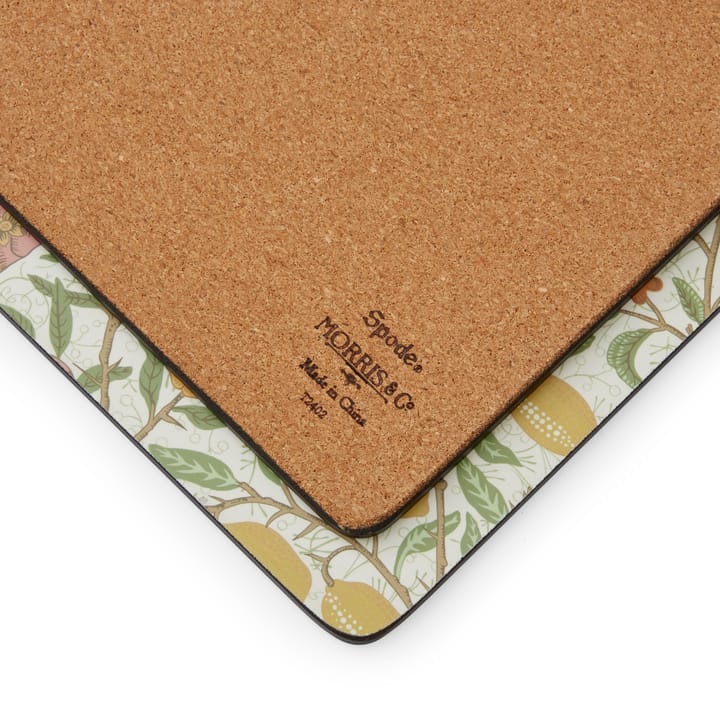 Morris & Co Simpley mixed placemat 4-delig, Fruit, Willow, Strawberry Thief, Marigold Pimpernel