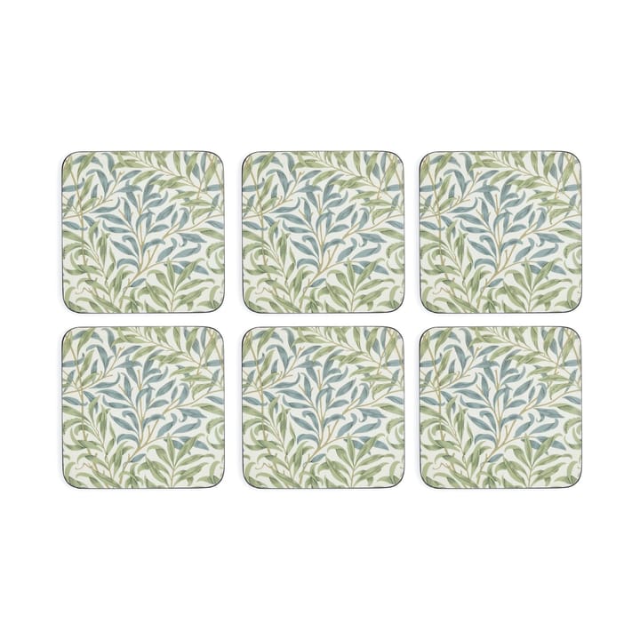 Morris & Co Willow Bough onderzetter 6-pack - Green, blue - Pimpernel