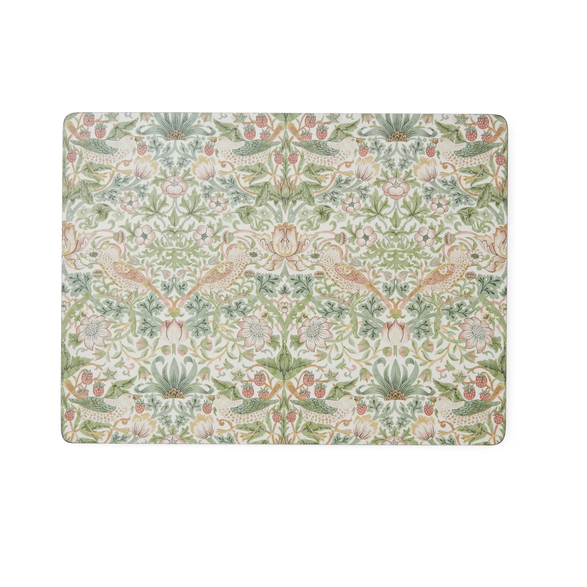 Strawberry Thief placemat 30x40 cm 4-pack, Green Pimpernel