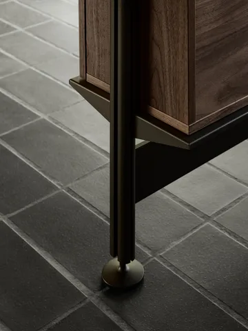 Pira G2 wandsysteem F C A Black/Walnut 248-255 cm - Pira