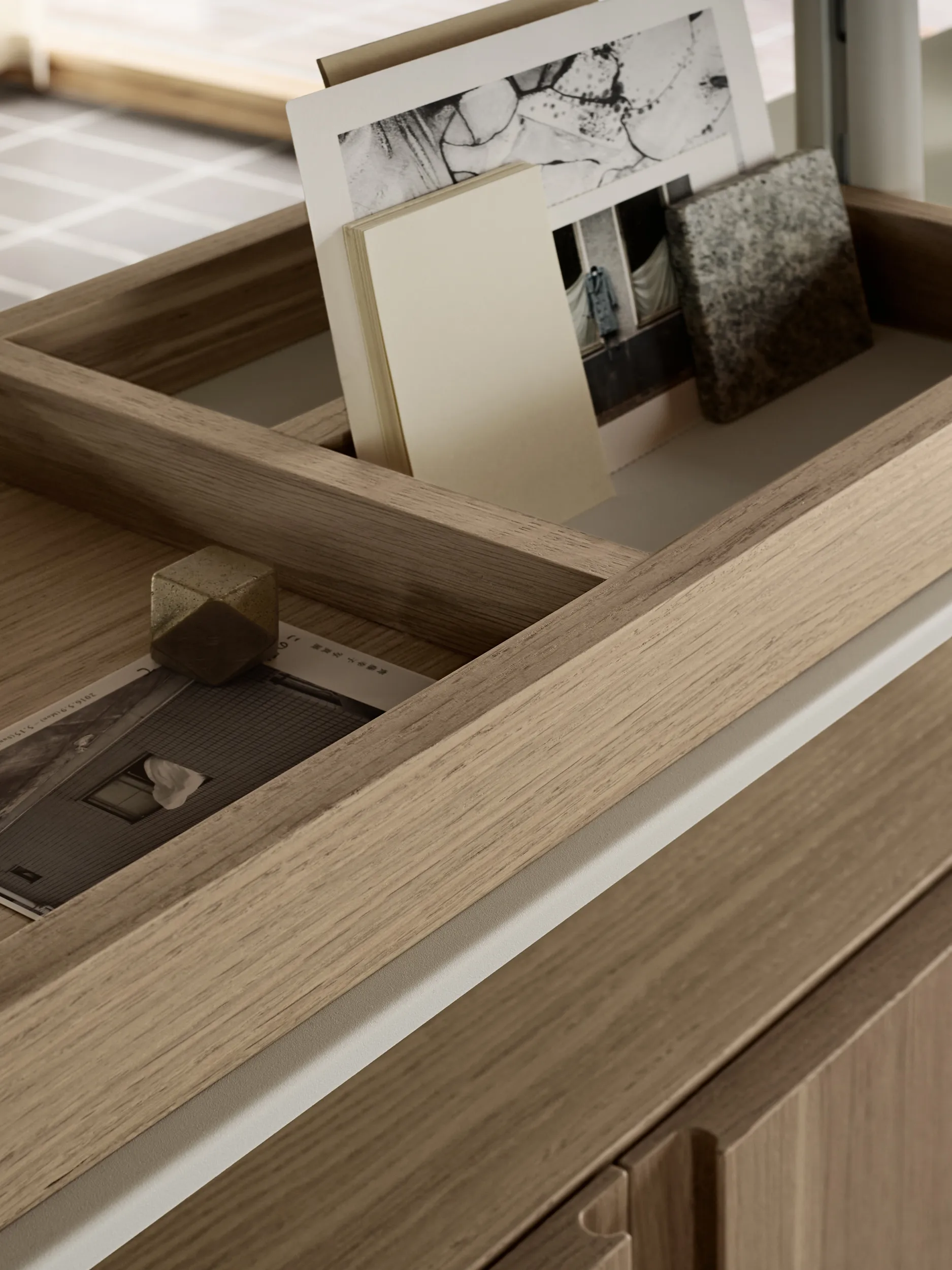 Pira G2 wandsysteem F C A White/Oak 256-264 cm Pira