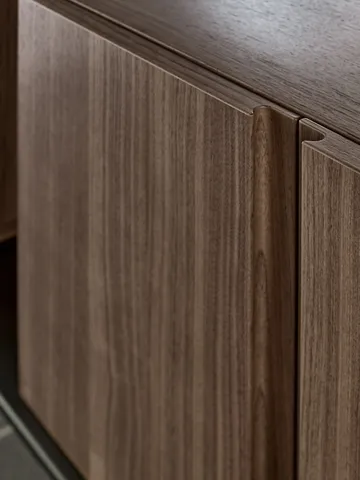 Pira G2 wandsysteem W A Black/Walnut - Pira