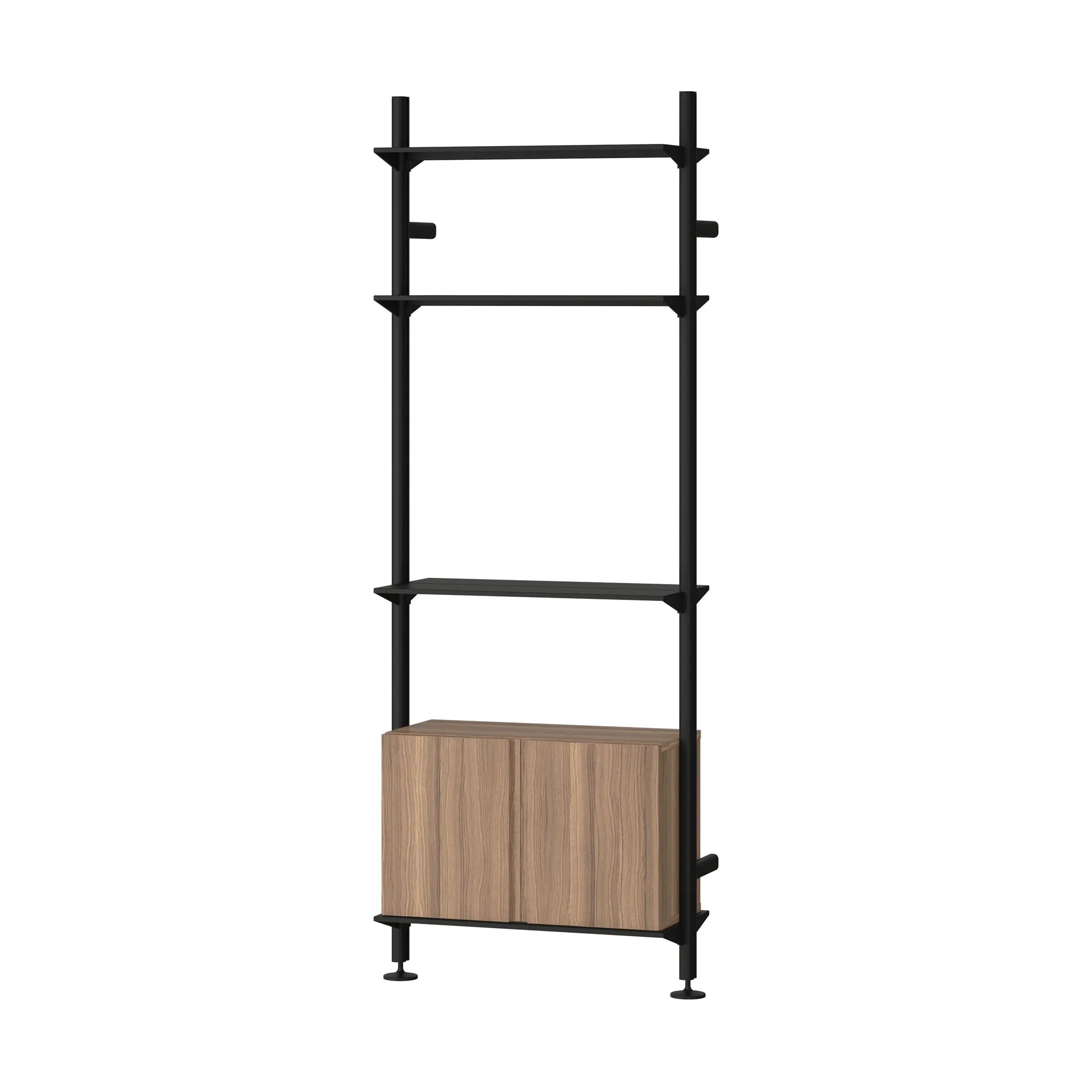 Pira G2 wandsysteem W B Black/Walnut Pira
