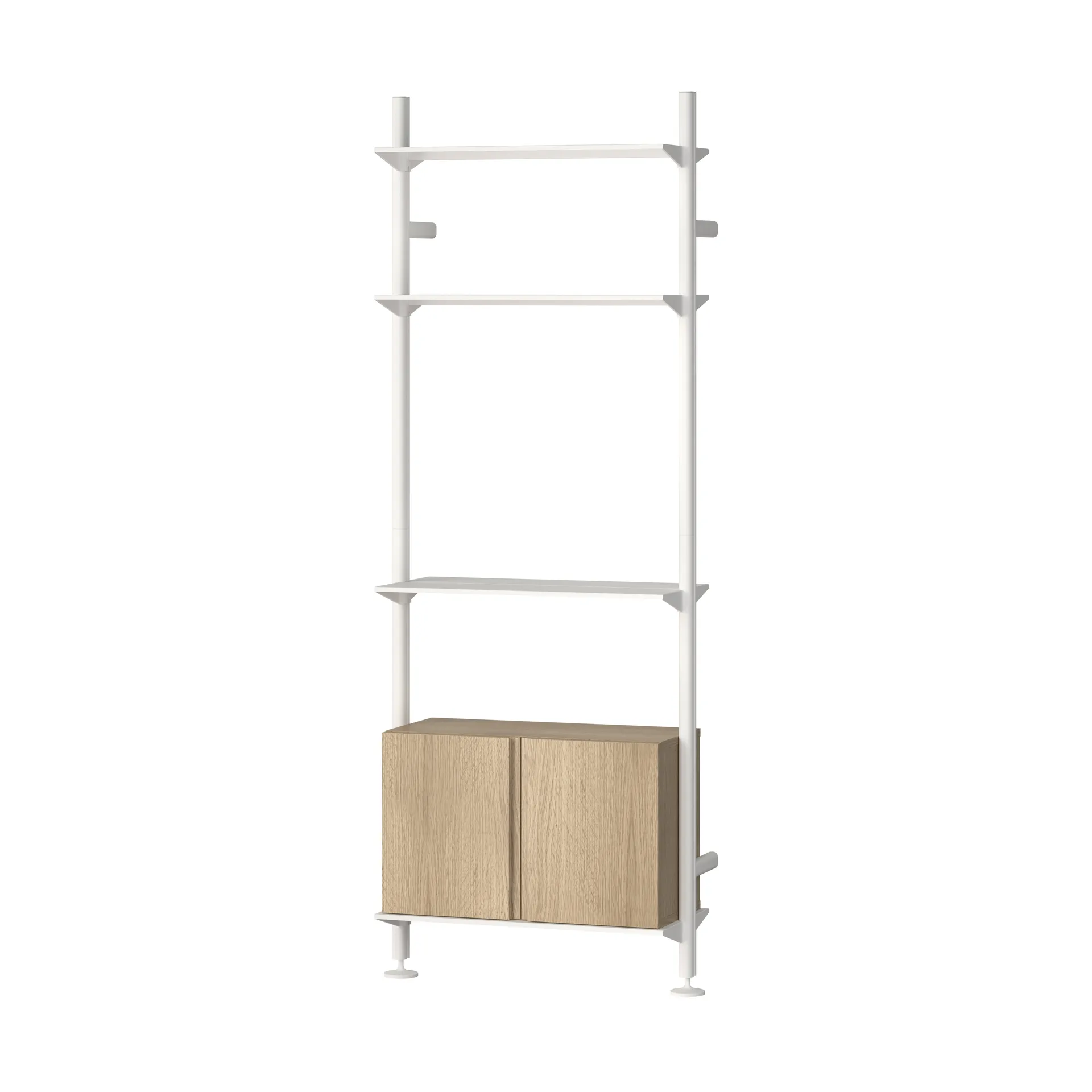 Pira G2 wandsysteem W B White/Oak,  Pira