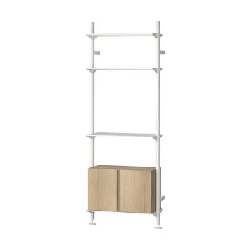 Pira G2 wandsysteem W B White/Oak - Pira