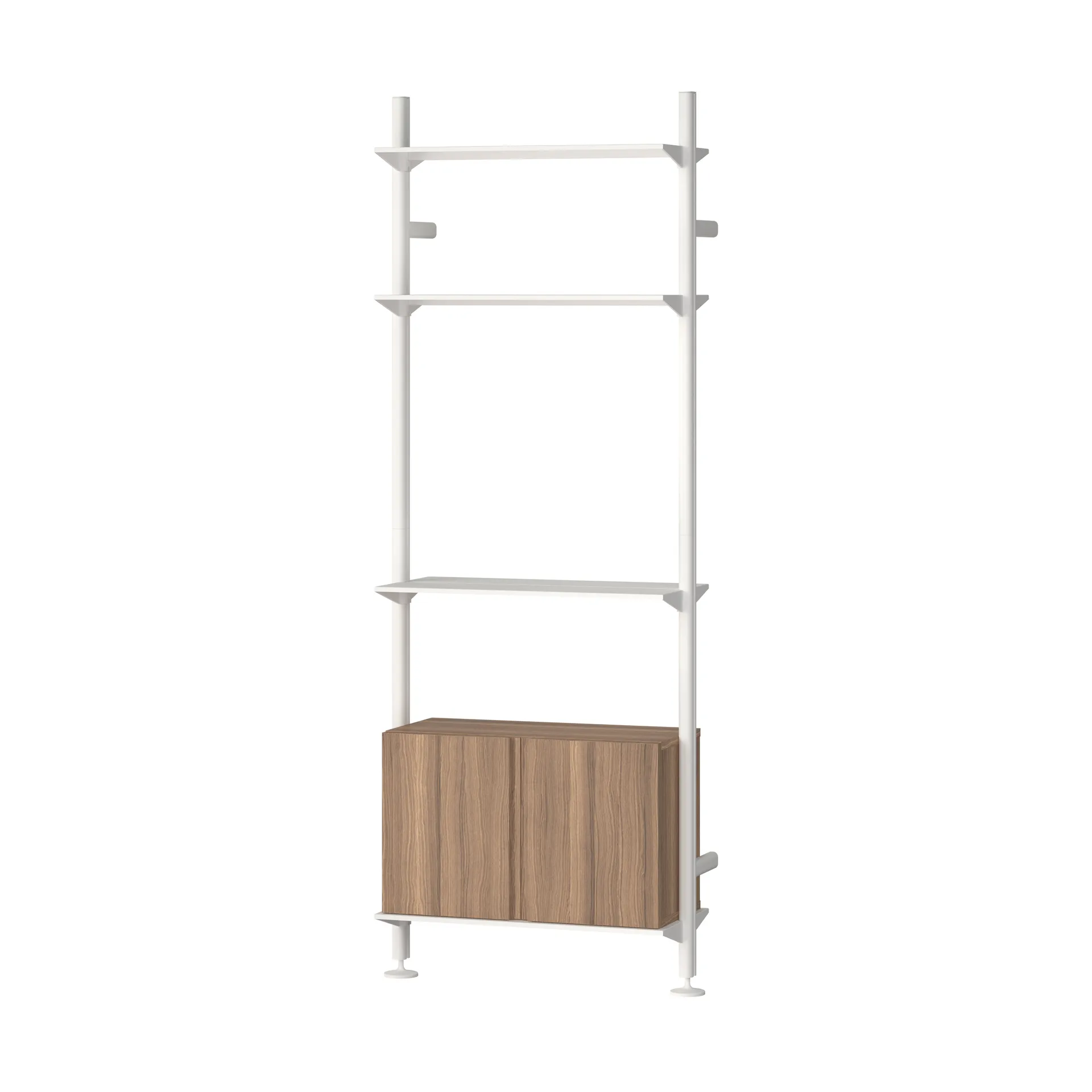 Pira G2 wandsysteem W B White/Walnut,  Pira