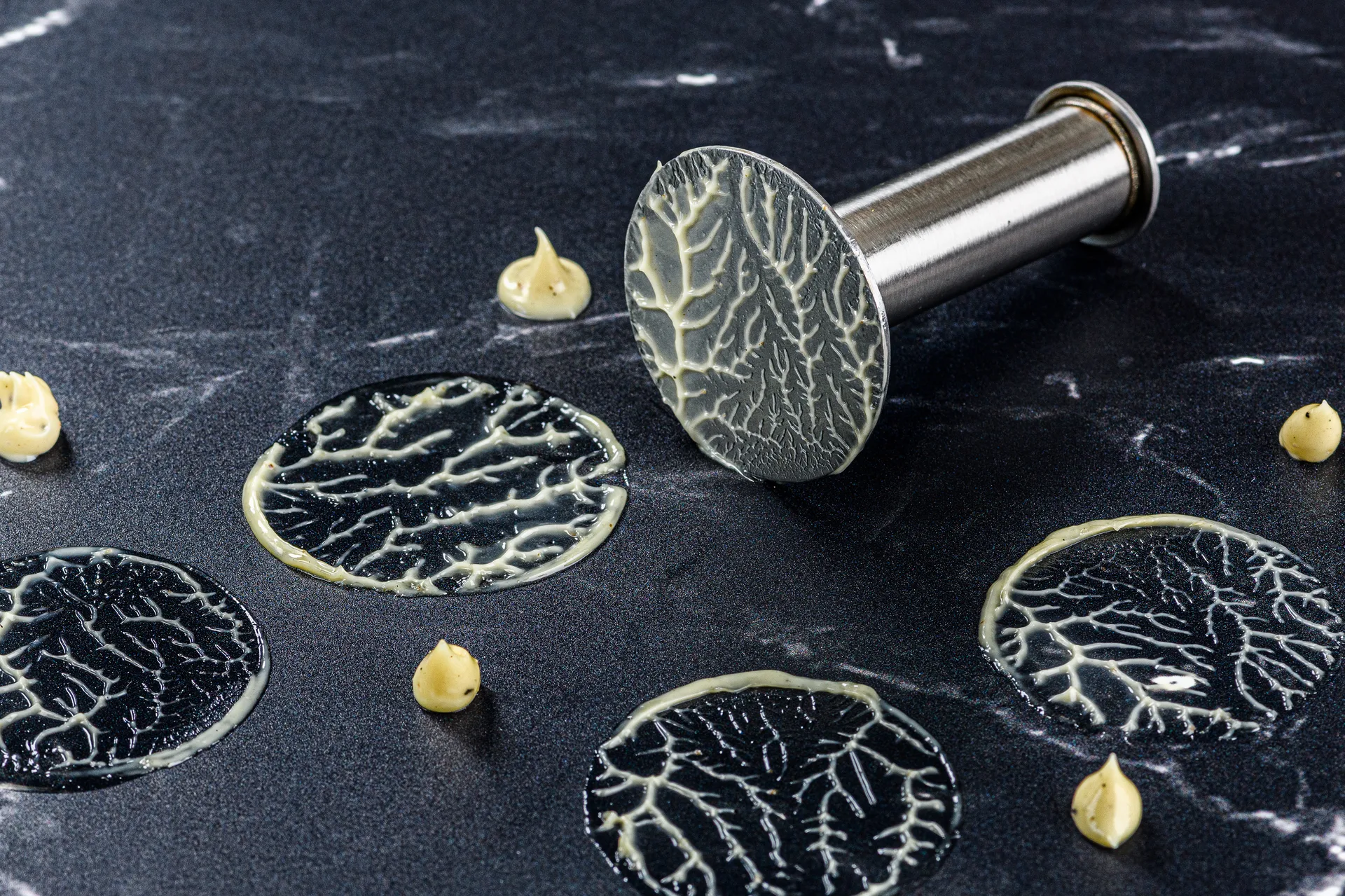 Plate-it garneringsvormen 4-delig, Staal Plate It