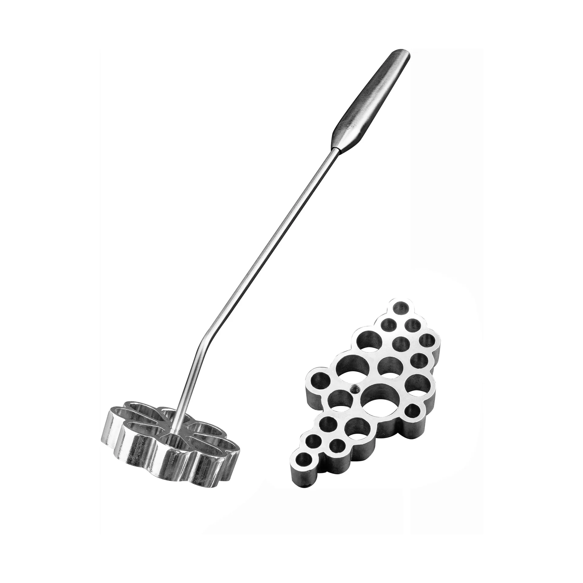 Plate-it rozet ijzer 3-delig, Staal Plate It