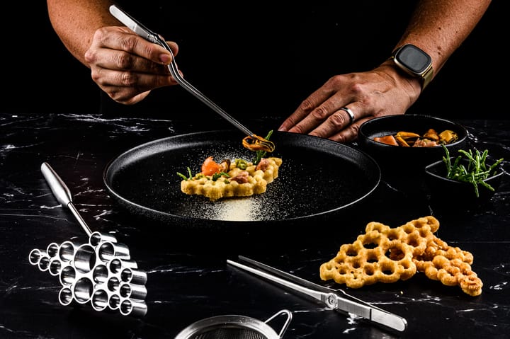 Plate-it rozet ijzer 3-delig, Staal Plate It