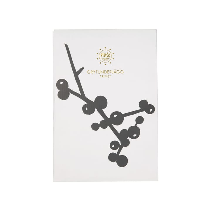 Berry pannenonderzetter, Zwart Pluto Design