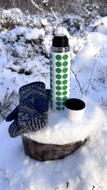 Berså thermos 0.75l - Wit-groen - Pluto Design