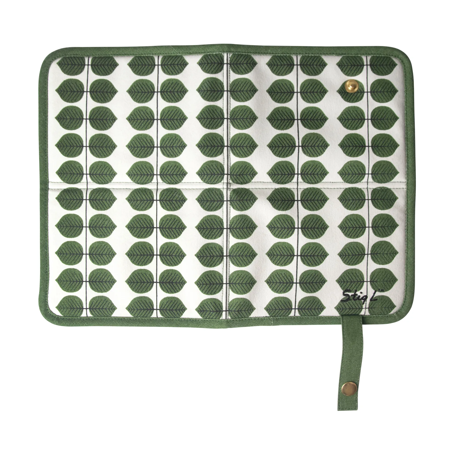 Berså zitkussen, Wit-groen Pluto Design