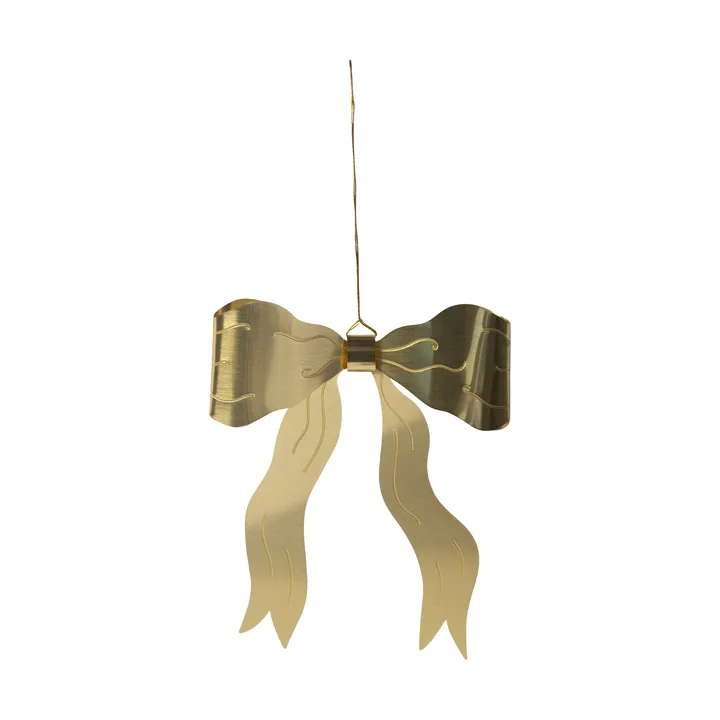 Bow decoratiehanger - Goudkleurig - Pluto Design