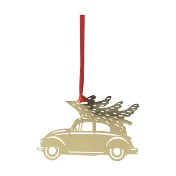 Christmas car kerstboomhanger - Goud - Pluto Design