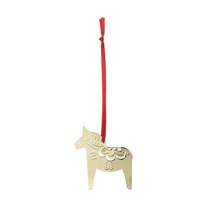 Christmas horse 3D kersthanger - Goud - Pluto Design