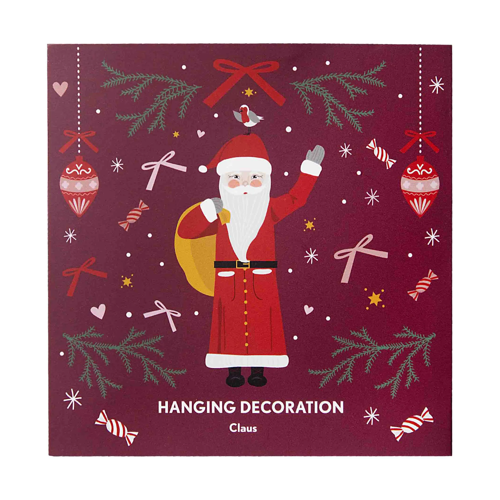 Claus decoratiehanger, Goud Pluto Design