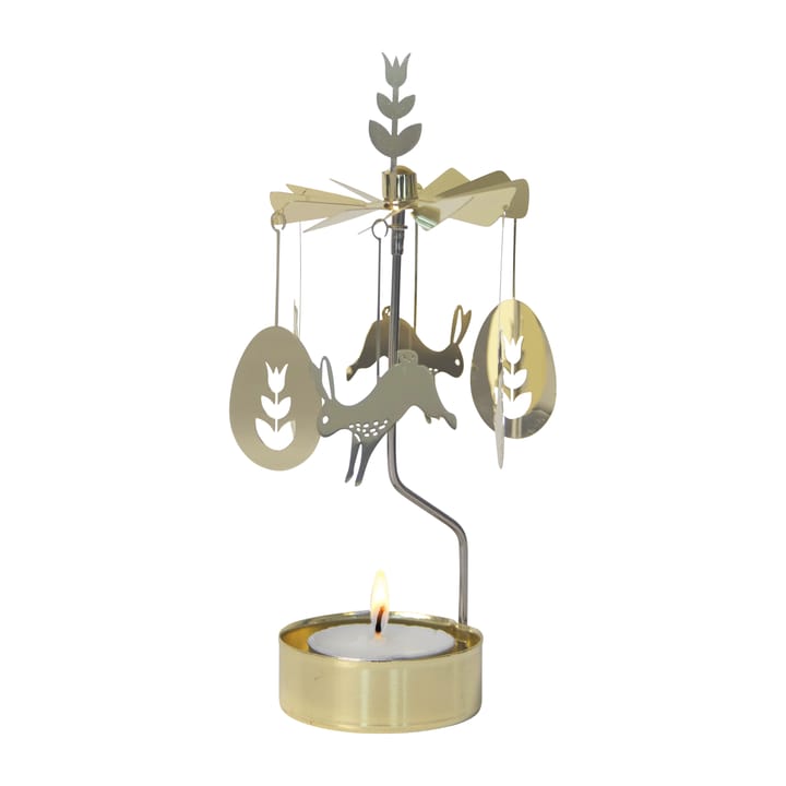 Draaiende waxinelichtjeshouder Pasen, Goud Pluto Design