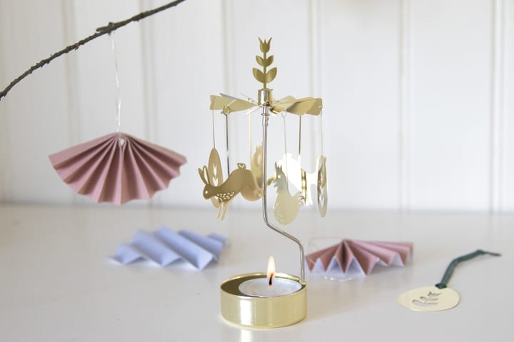Draaiende waxinelichtjeshouder Pasen, Goud Pluto Design