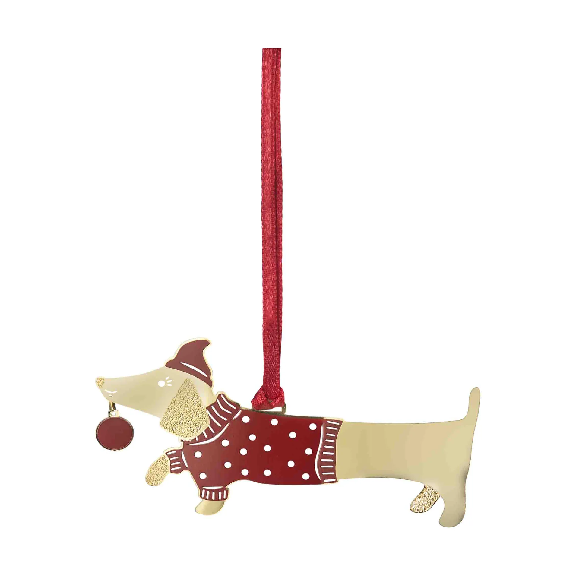 Jolly dog decoratiehanger, Goud Pluto Design