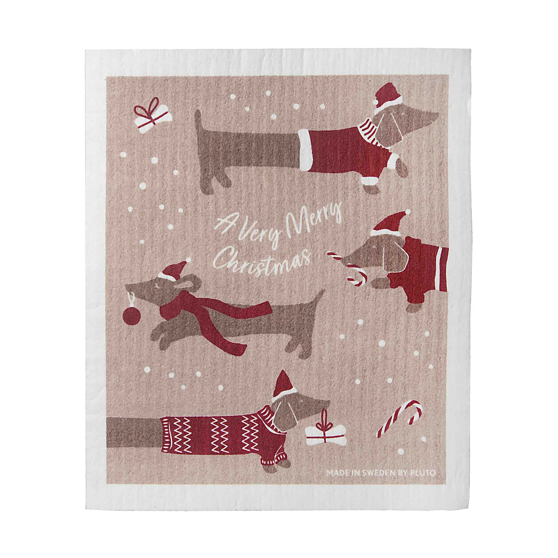 Jolly dogs vaatdoek, Rood-grijs Pluto Design
