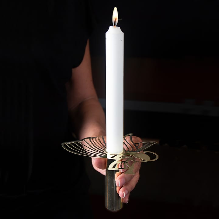 Kandelaar vliegende engel, Goud Pluto Design