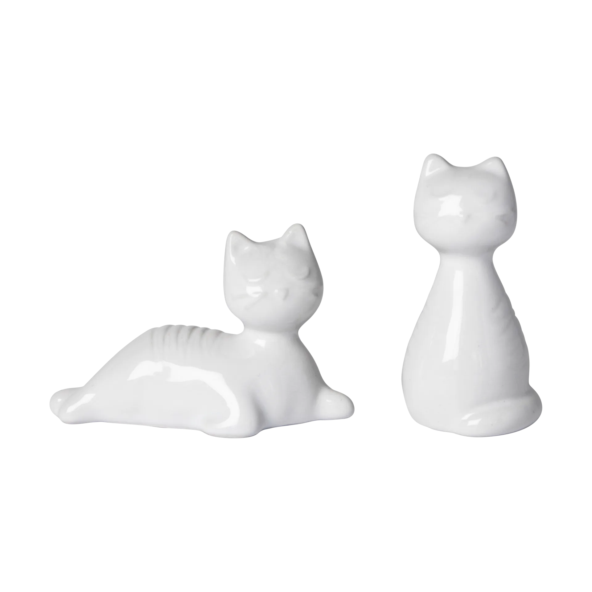 Kat peper & zout set, Wit Pluto Design