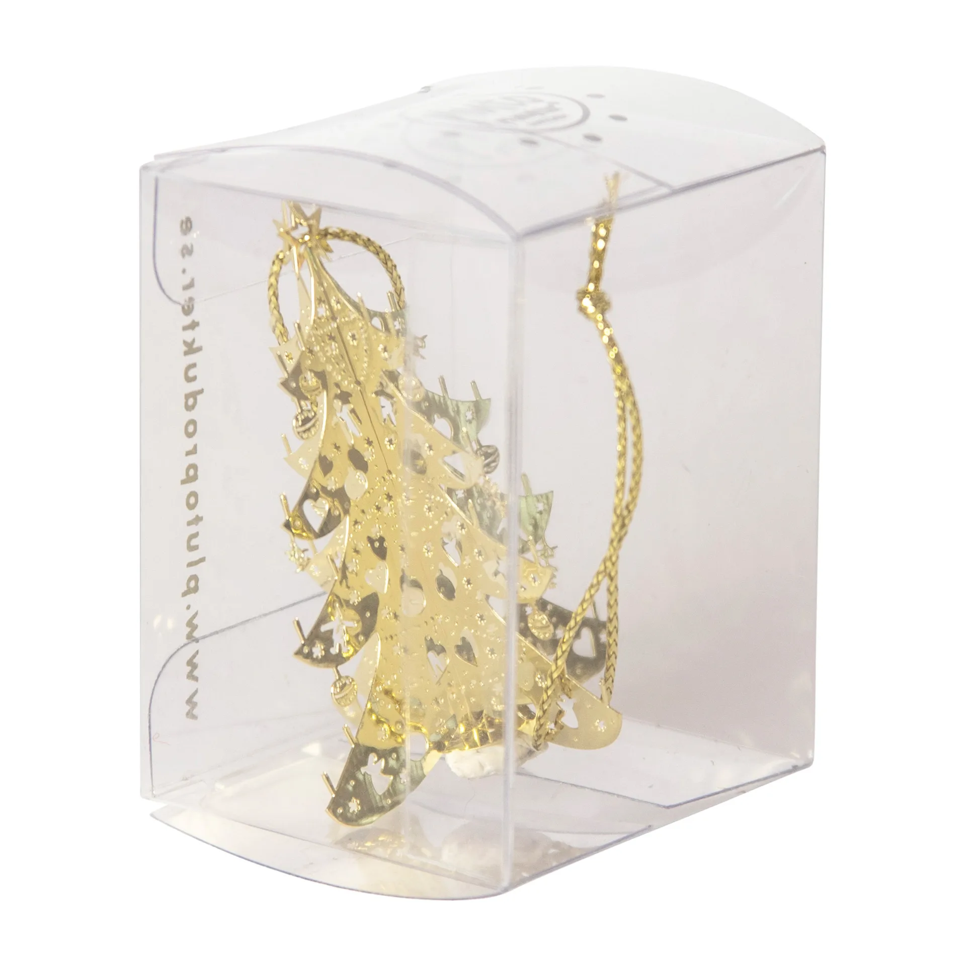 Kersthanger 3D spar, Goud Pluto Design