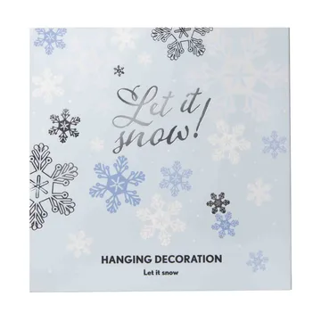 Let it snow decoratiehanger - Zilver - Pluto Design