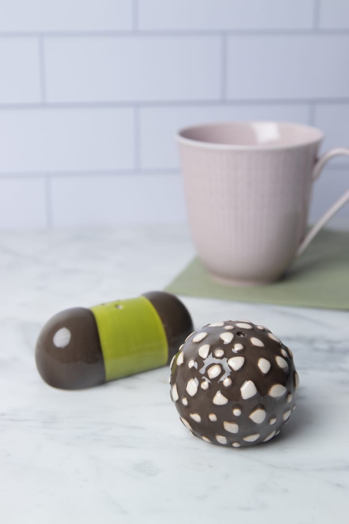 Like a Swede peper & zout set, Bruin-groen-wit Pluto Design
