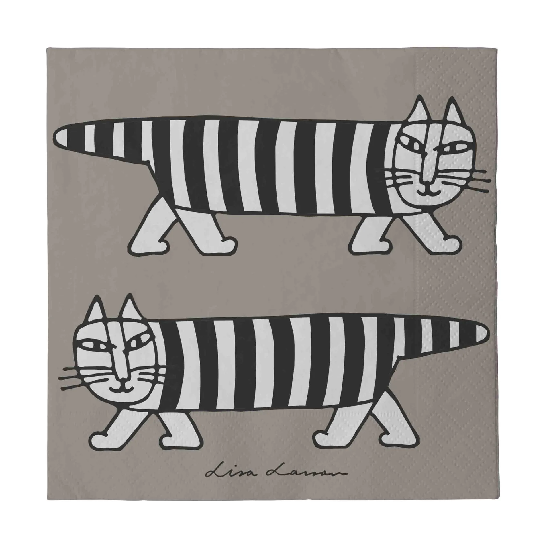 Lisa Larsson Mikey servetten 24-pack, Grijs Pluto Design