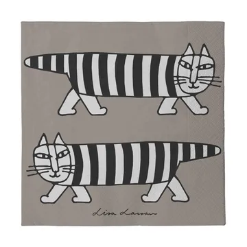 Lisa Larsson Mikey servetten 24-pack - Grijs - Pluto Design