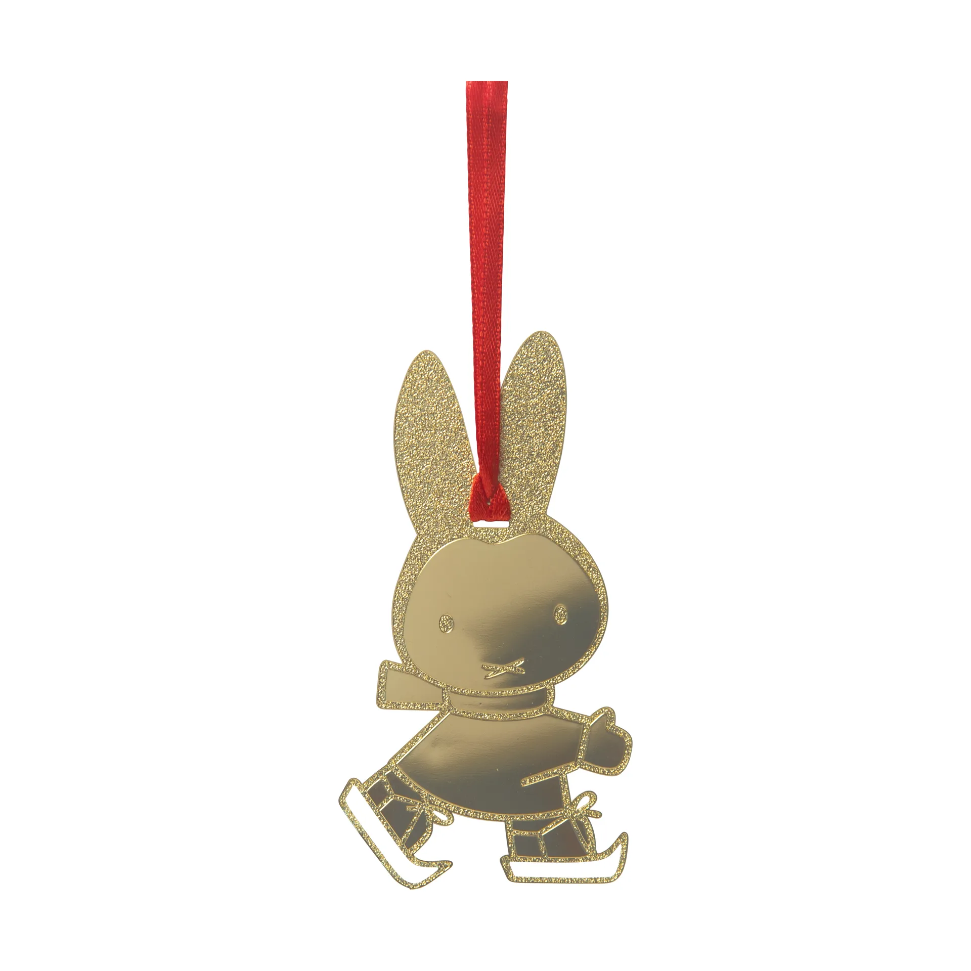 Miffy skating decoratiehanger., Goud Pluto Design