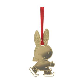 Miffy skating decoratiehanger. - Goud - Pluto Design